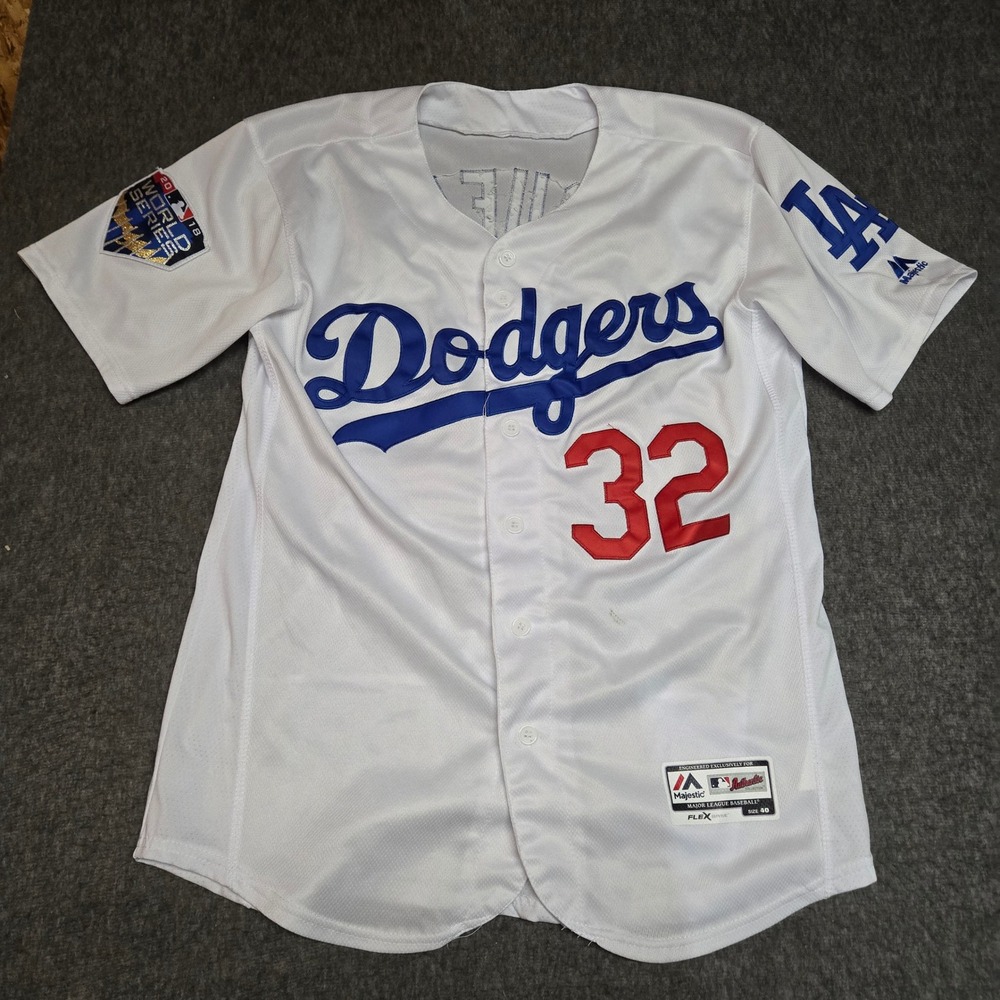 Majestic Sandy Koufax Dodgers #32 2018 World Series Flex Base Jersey Size 40